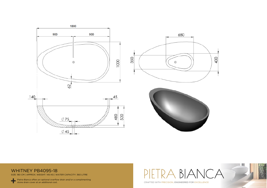Pietra Bianca specification sheet