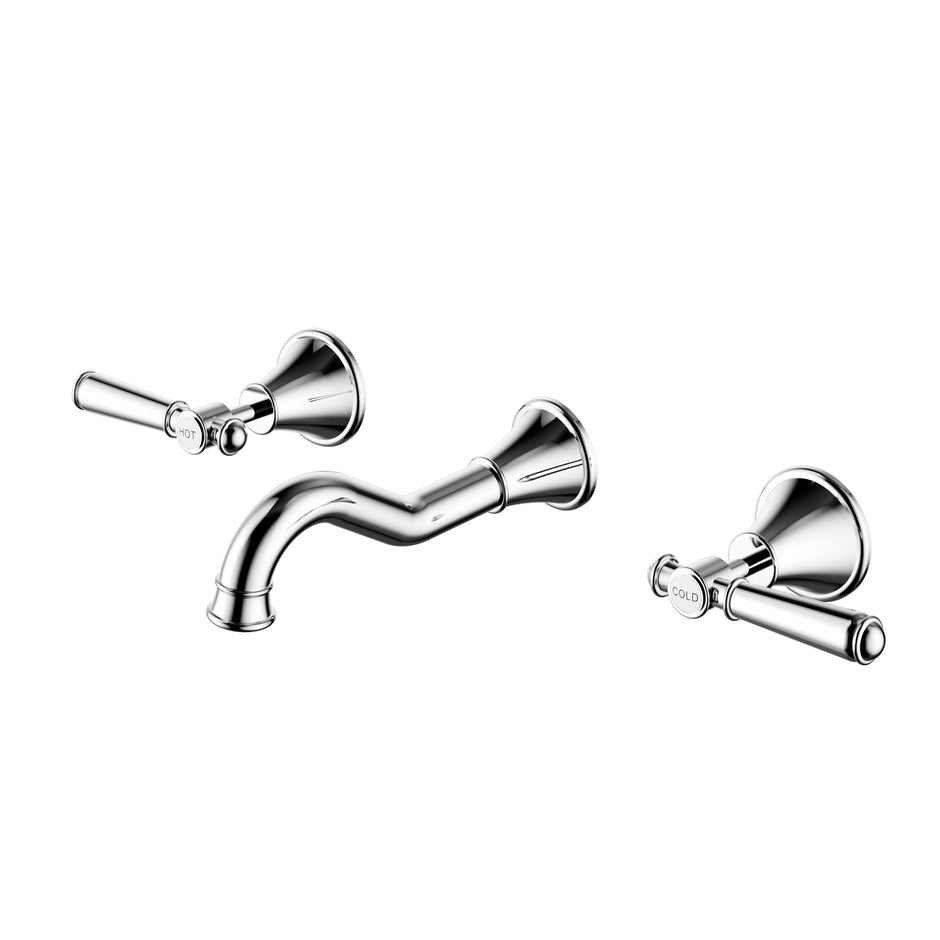 Ikon Clasico Bath Tap Set in Chrome