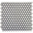 Penny Round White Matt Porcelain Mosaic tile