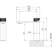 Phoenix Axia Basin Mixer line drawing
