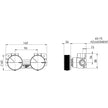 _Axia_Twin_Shower_Wall_Mixer_Line_Drawing line drawing