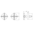 _Vivid_Slimline_Plus_Wall_Top_Assemblies_Line_Drawing line drawing