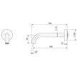 _Vivid_Slimline_Plus_Wall_Basin_Bath_Outlet_180mm_Line_Drawing line drawing