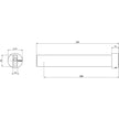 _Lexi_MKII_Wall_Outlet_Basin_Line_Drawing line drawing