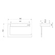 Lexi MKII Toilet Roll Holder Assy line drawing