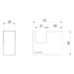 Lexi MKII Robe Hook Assy line drawing