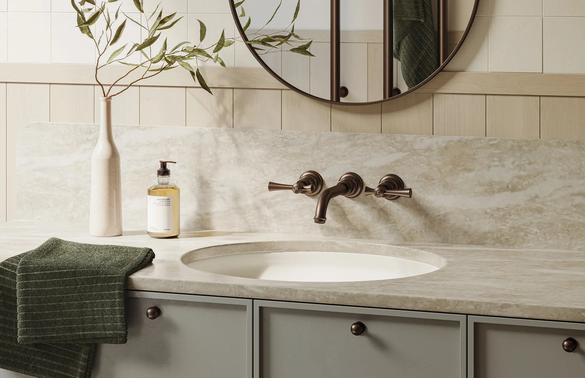 Cromford Wall Basin/Bath Set 180mm