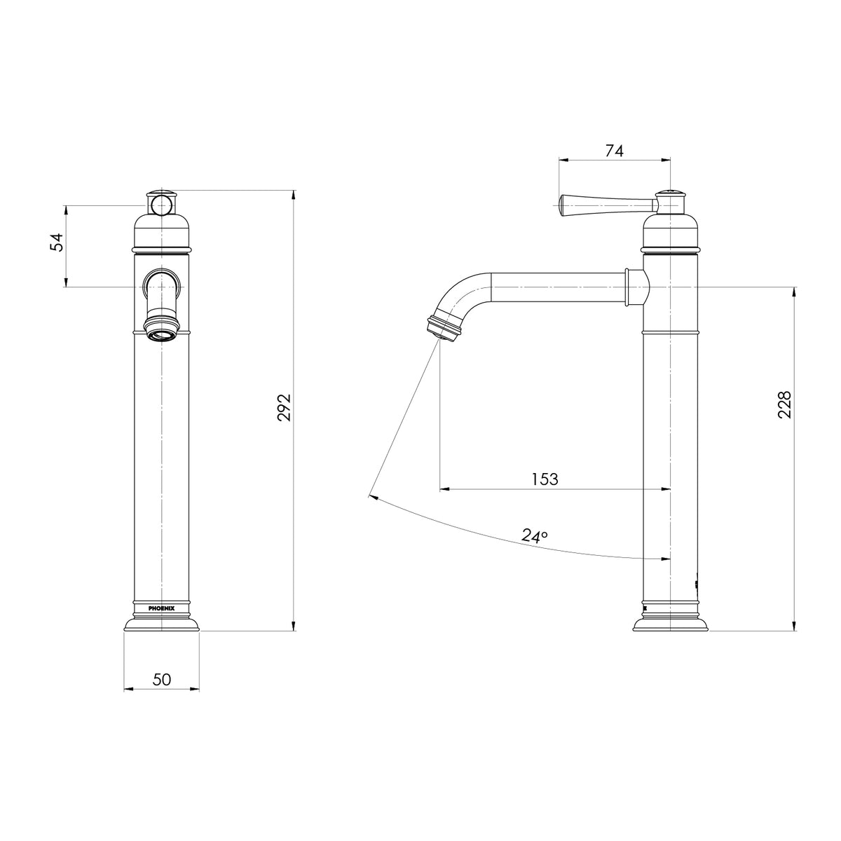 Cromford Vessel Mixer Assem line drawing