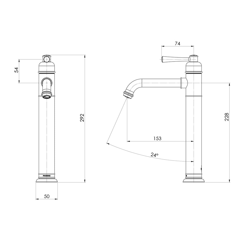 Cromford Vessel Mixer Assem line drawing