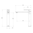 Gloss MKII Sink Mixer line drawing