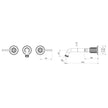 Wiltern Wall Basin Bath Set line drawing