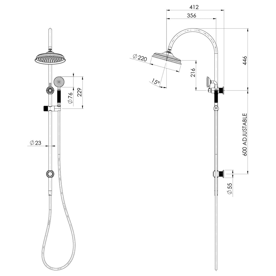 _Wiltern Twin Shower_ line drawing