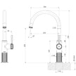 _Wiltern Sink Mixer_ line drawing