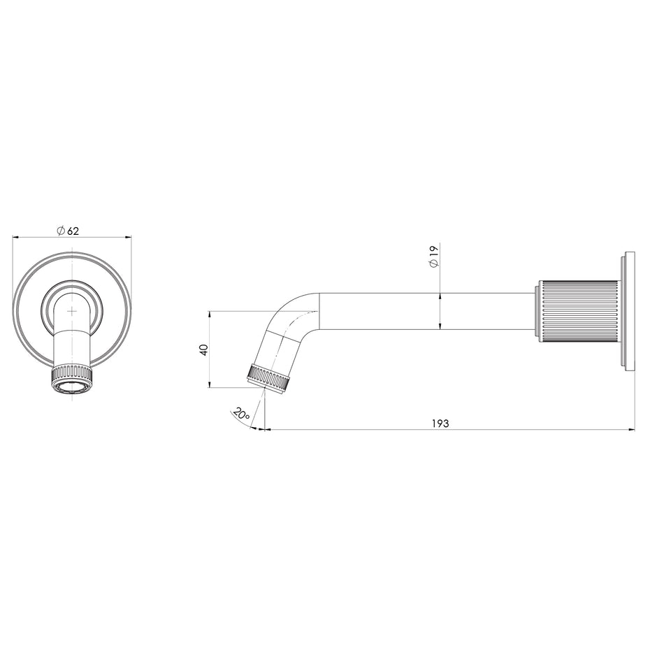 _Wiltern Wall Basin Bath Outlet_ line drawing