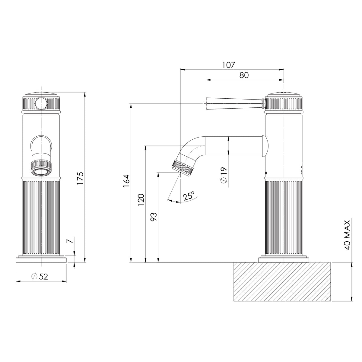 _Wiltern Basin Mixer_ line drawing