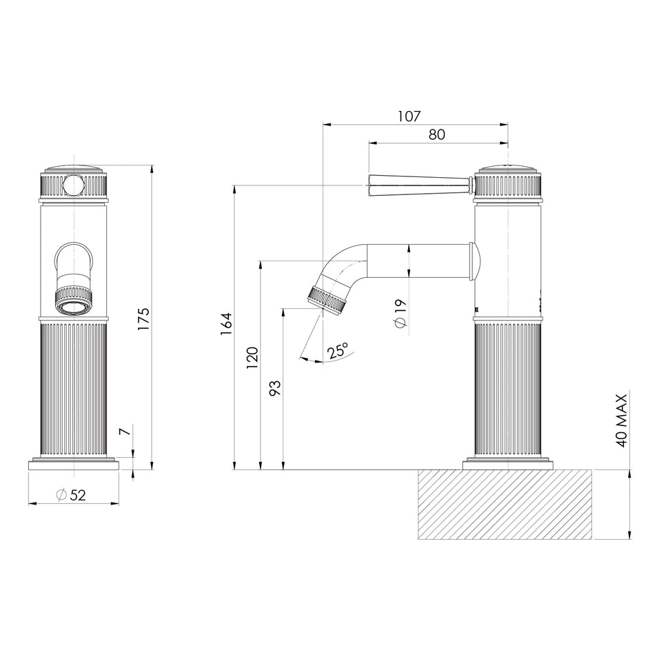_Wiltern Basin Mixer_ line drawing