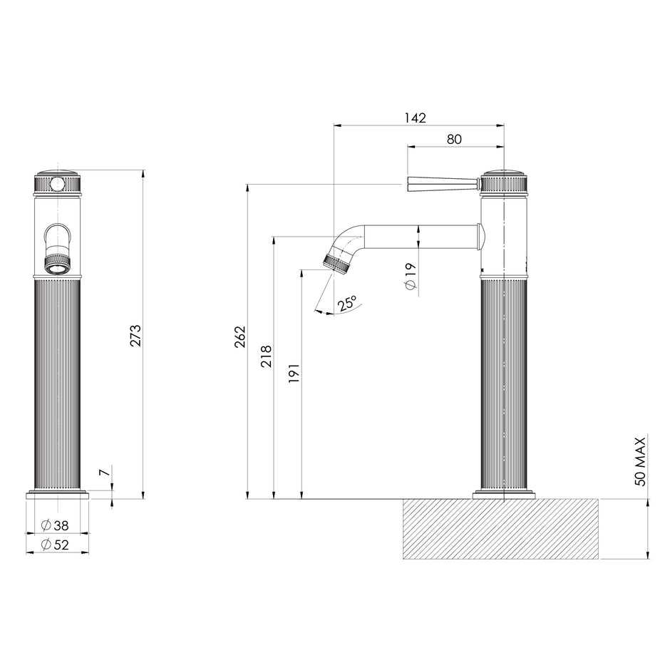 _Wiltern Vessel Mixer_ line drawing
