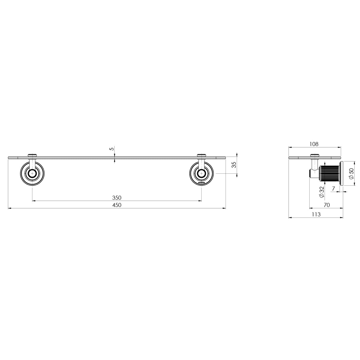 _Wiltern Glass Shelf_ line drawing