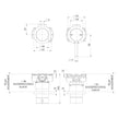 Vivid MKII SwitchMix Shower Bath Diverter Mixer Pin Down line drawing
