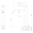 Vivid MKII Vessel Mixer line drawing