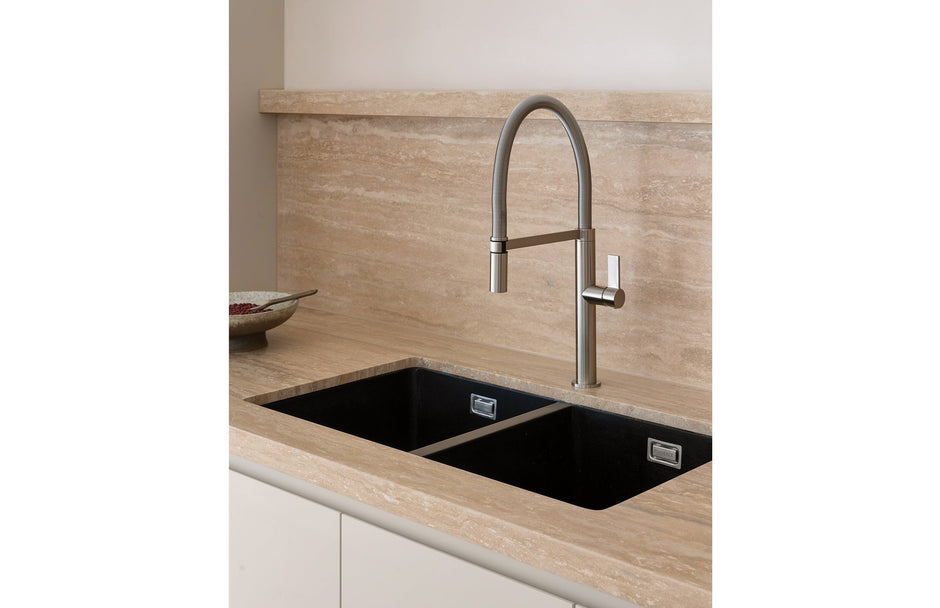 5000 Series Double Bowl Sink - Matte White