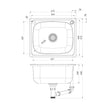 Series Laundry Trough 50 Litre _update line drawing