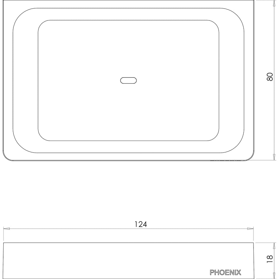 GS895_Gloss_Soap_Dish_Line_Drawing line drawing