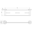 RA886_Radii_Metal_Shelf_Round_Plate_Line_Drawing line drawing