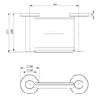RA895_Radii_Soap_Dish_Round_Plate_Line_Drawing line drawing