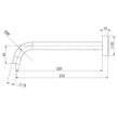 VS7630_Vivid_Slimline_Basin_Outlet_230mm_Curved_Line_Drawing line drawing