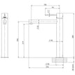 VS790_Vivid_Slimline_Vessel_Mixer_Line_Drawing line drawing
