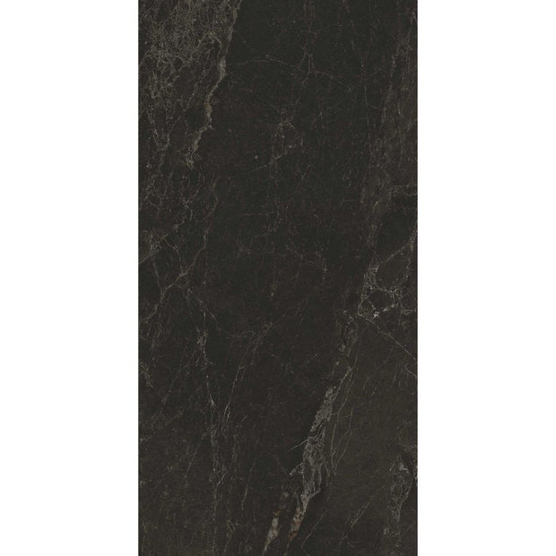 Pietra Black Matt Stone Look Porcelain Tiles 600x1200mm tile