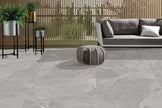 Pietra Leaden 20mm Porcelain Pavers in a room setting