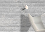 Pietra Leaden 3D Chisel Matt Stone Look Porcelain Tiles in a room setting