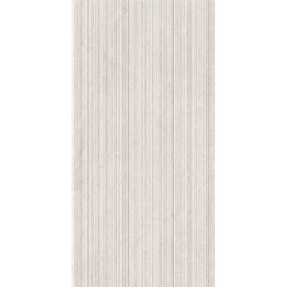 Pietra Milk 3D Chisel Matt Stone Look Porcelain Tiles tile