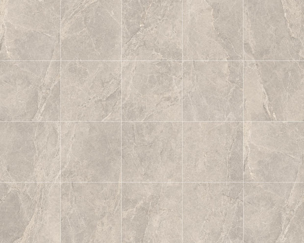Pietra Sand Matt Stone Look Porcelain Tiles 600x600mm in a room setting