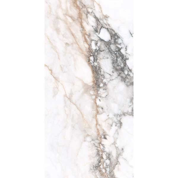 Pisa Gold Polished Marble Look Porcelain Tiles 300x600mm tile