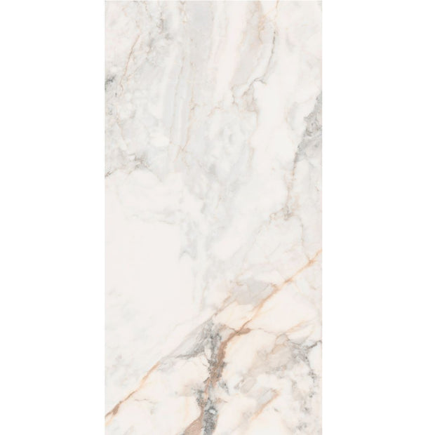 Pisa Gold Satin Marble Look Porcelain Tiles 600x1200mm tile