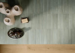 Plyta Vegetal Brick Matt Porcelain Subway Tiles in a room setting