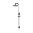Meir Round Combination Shower Rail, 200mm Rose, Single Function Hand Shower, Shadow Gunmetal shower set
