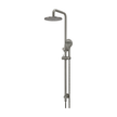 Meir Round Combination Shower Rail 200mm Rose, Three Function Hand Shower, Shadow Gunmetal shower set