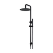 Meir Round Combination Shower Rail, 300mm Rose, Single Function Hand Shower, Matte Black shower set