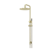 Meir Round Combination Shower Rail, 300mm Rose, Single Function Hand Shower, PVD Tiger Bronze shower set