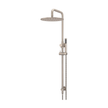 Round Combination Shower Rail, 300mm Rose, Single Function Hand Shower in Champagne
