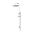Round Combination Shower Rail, 300mm Rose, Single Function Hand Shower in PVD Brushed Nickel
