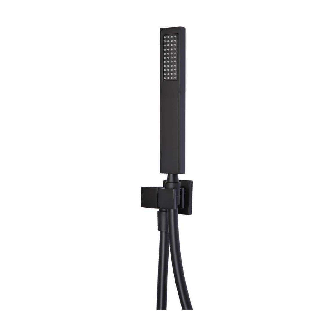 Meir Square Shower on Bracket in Matte Black