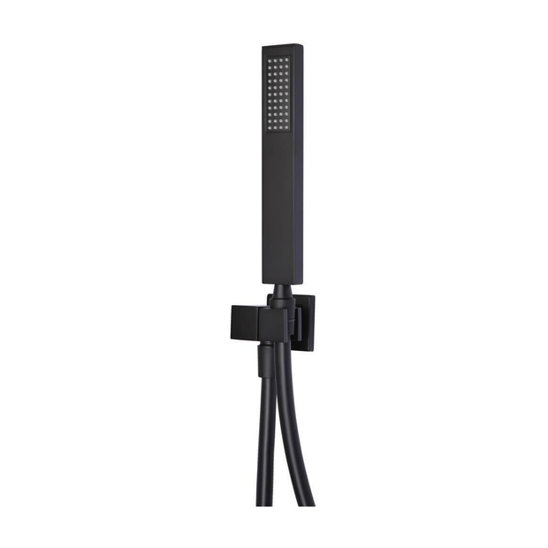 Meir Square Shower on Bracket in Matte Black