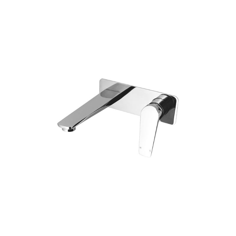 Modern National Cascade Wall Combination wall mixer and spout set