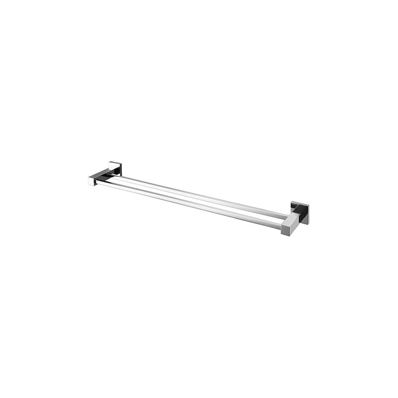 Lux Double Towel Rail 600mm in Chrome