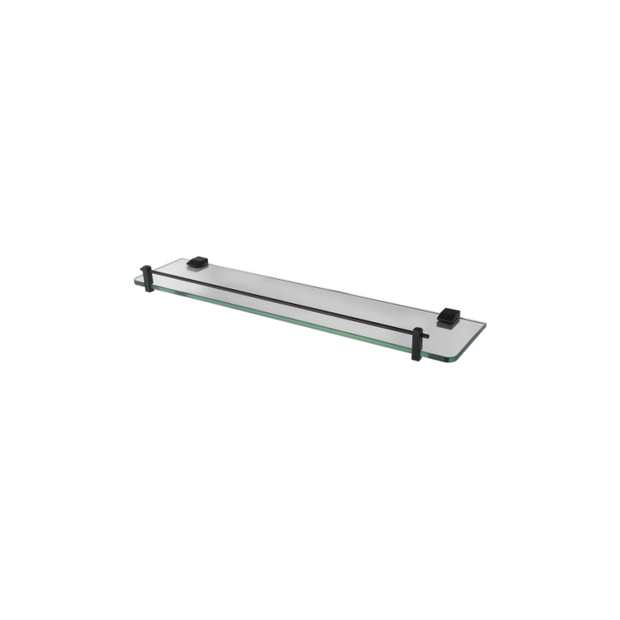Lux Glass Shelf in Matte Black